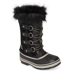 Sorel | Girl's Joan of Arctic Winter Boots Waterproof Suede Black | Size 3